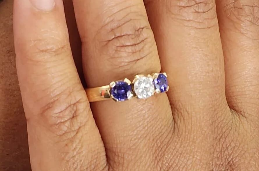 Three Stone Diamond Ring UK, Three Stone Diamond Ring