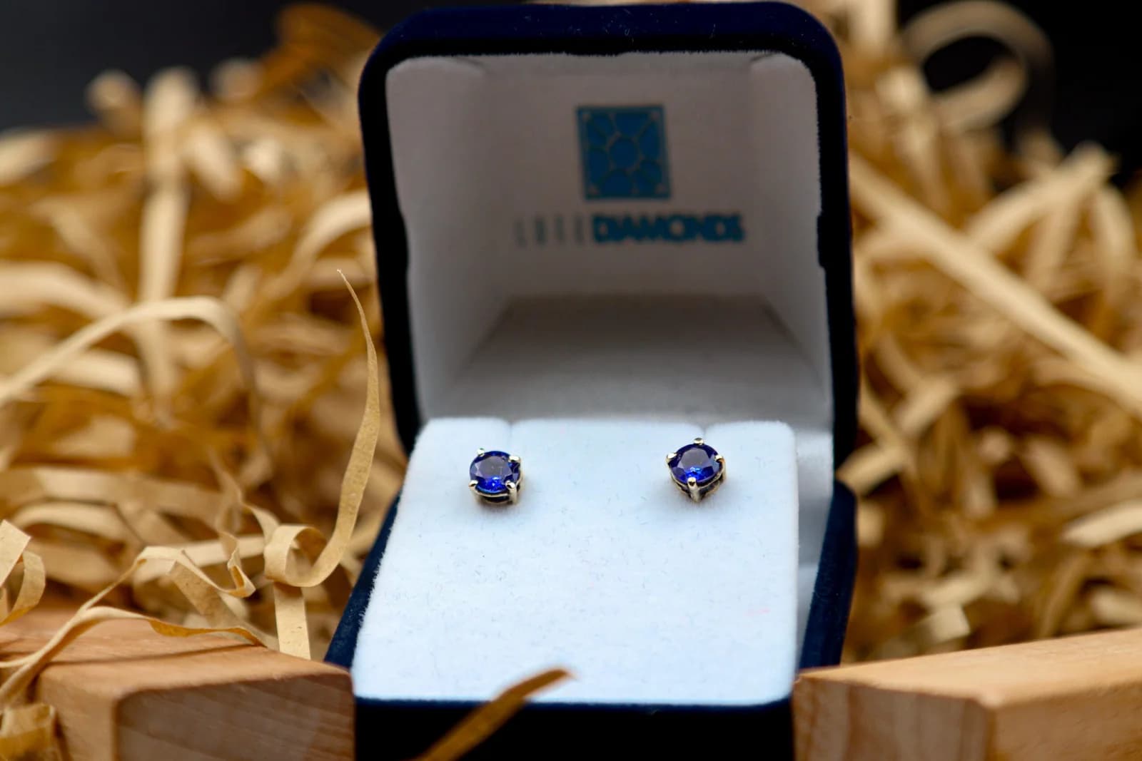 Tanzanite Earrings UK, 9ct White Gold Earings uk  